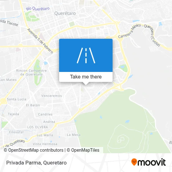 Privada Parma map
