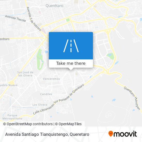 Avenida Santiago Tianquistengo map