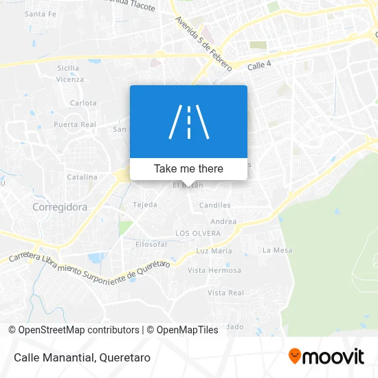 Calle Manantial map