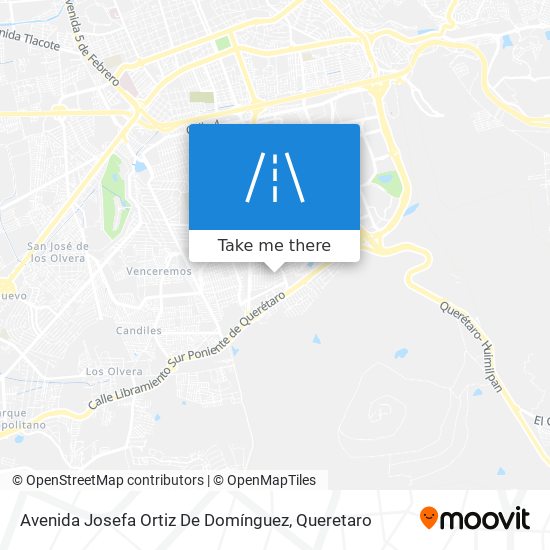 Avenida Josefa Ortiz De Domínguez map