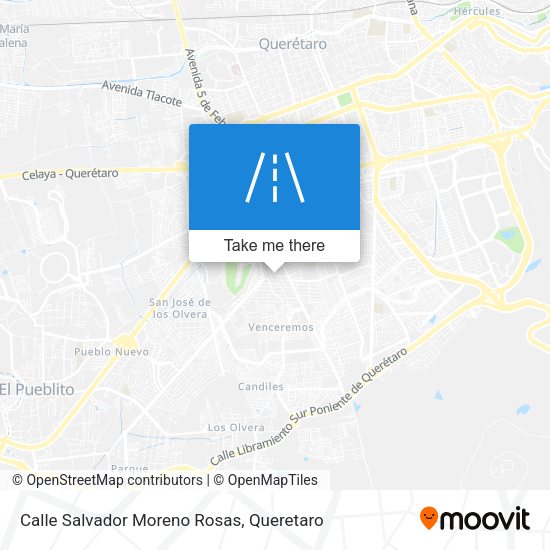 Mapa de Calle Salvador Moreno Rosas