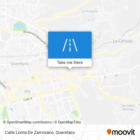 Mapa de Calle Loma De Zamorano