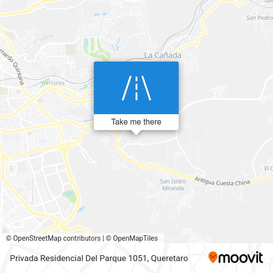 Mapa de Privada Residencial Del Parque 1051