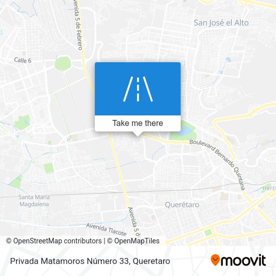 Privada Matamoros Número 33 map