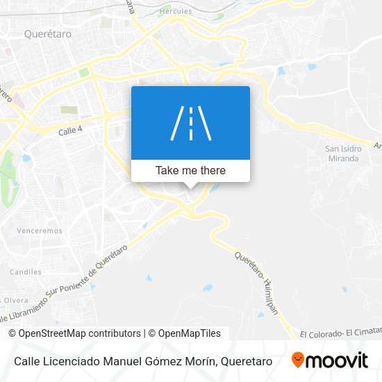 Mapa de Calle Licenciado Manuel Gómez Morín