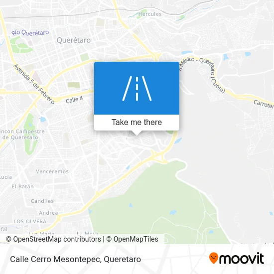 Calle Cerro Mesontepec map
