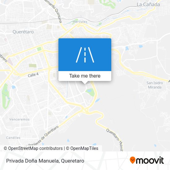 Privada Doña Manuela map