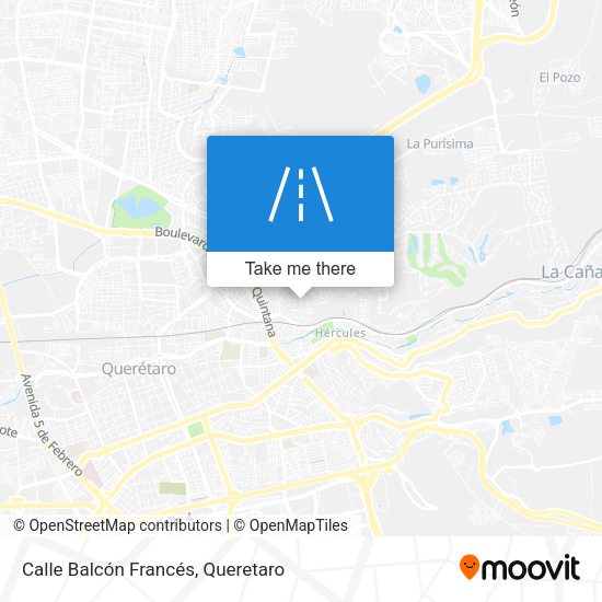 Mapa de Calle Balcón Francés
