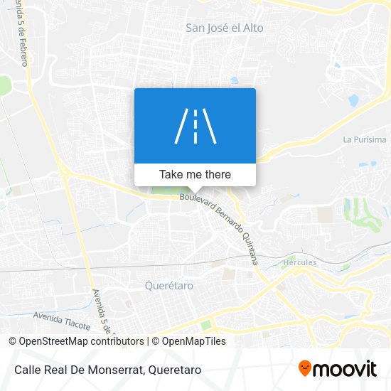 Mapa de Calle Real De Monserrat