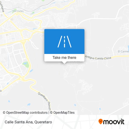 Mapa de Calle Santa Ana