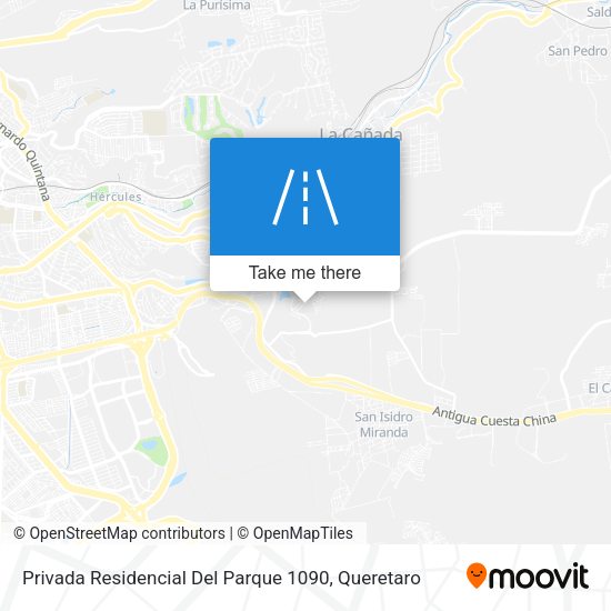 Mapa de Privada Residencial Del Parque 1090
