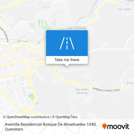 Avenida Residencial Bosque De Ahuehuetes 1040 map