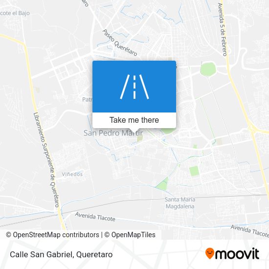 Mapa de Calle San Gabriel