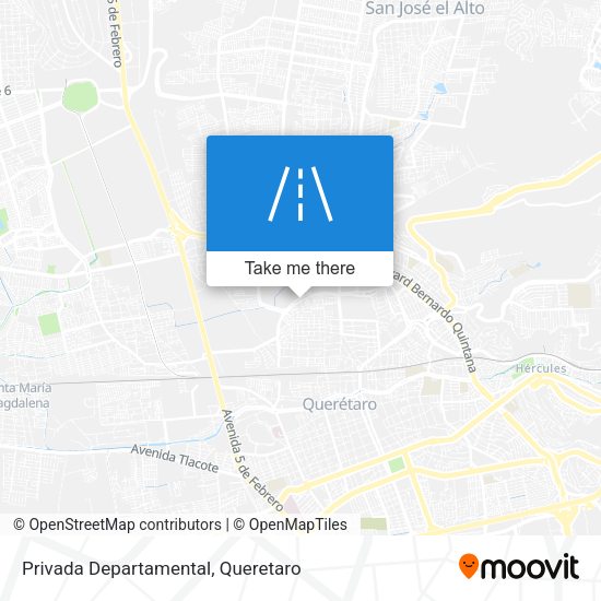 Privada Departamental map