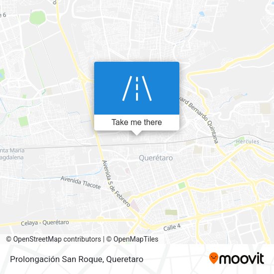 Mapa de Prolongación San Roque