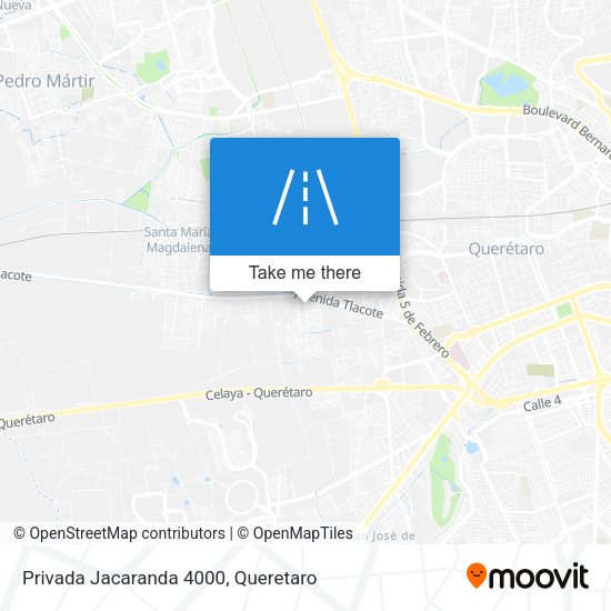 Privada Jacaranda 4000 map