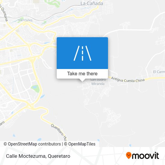 Calle Moctezuma map