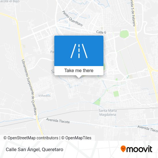 Mapa de Calle San Ángel