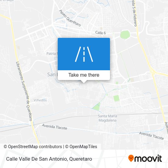 Calle Valle De San Antonio map