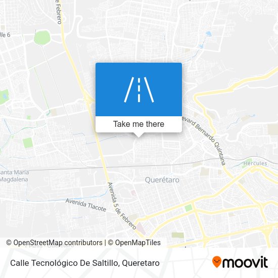 Mapa de Calle Tecnológico De Saltillo