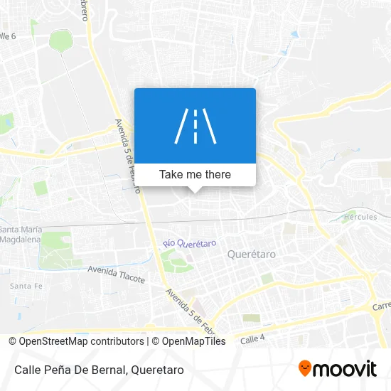 Calle Peña De Bernal map