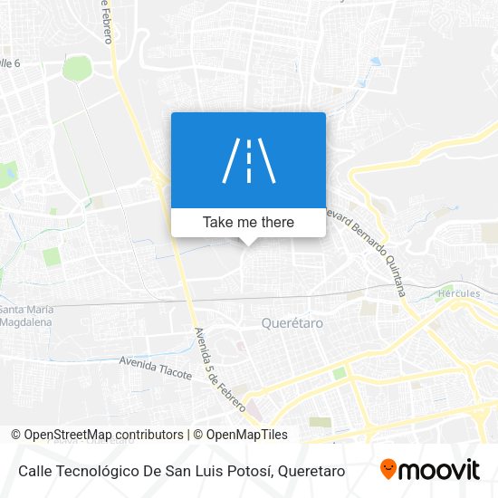 Mapa de Calle Tecnológico De San Luis Potosí