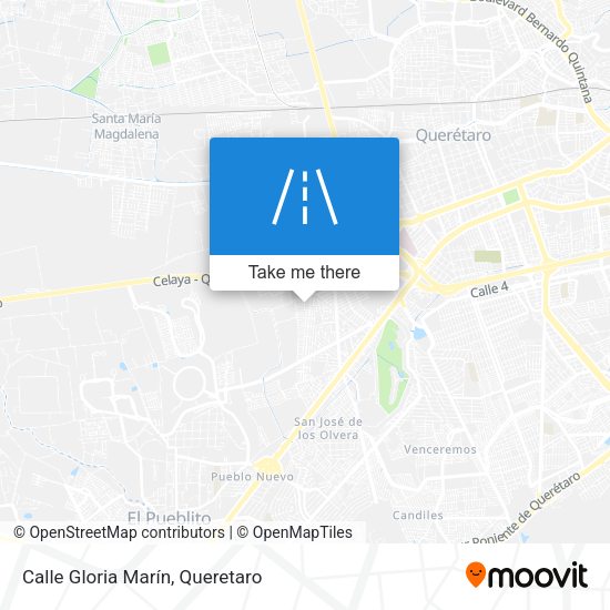 Mapa de Calle Gloria Marín