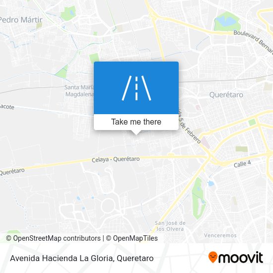 Avenida Hacienda La Gloria map