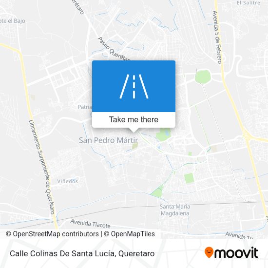 Calle Colinas De Santa Lucía map