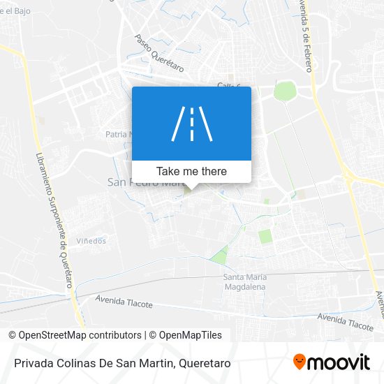 Mapa de Privada Colinas De San Martin