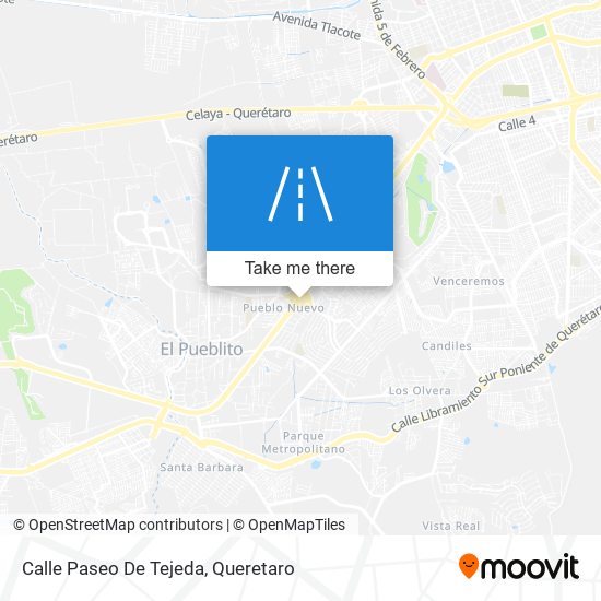 Mapa de Calle Paseo De Tejeda