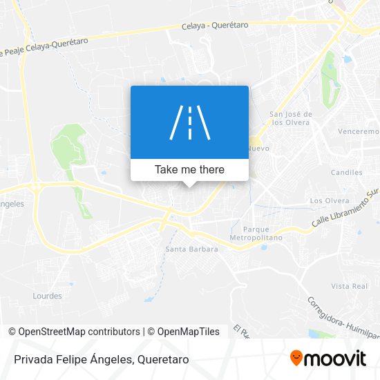 Privada Felipe Ángeles map