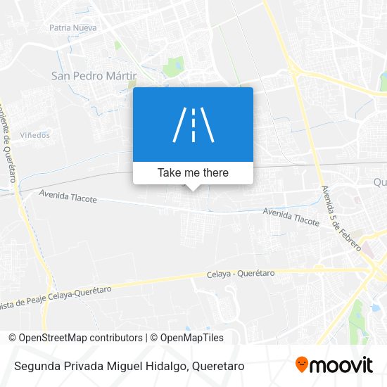 Segunda Privada Miguel Hidalgo map