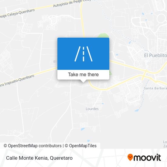 Mapa de Calle Monte Kenia