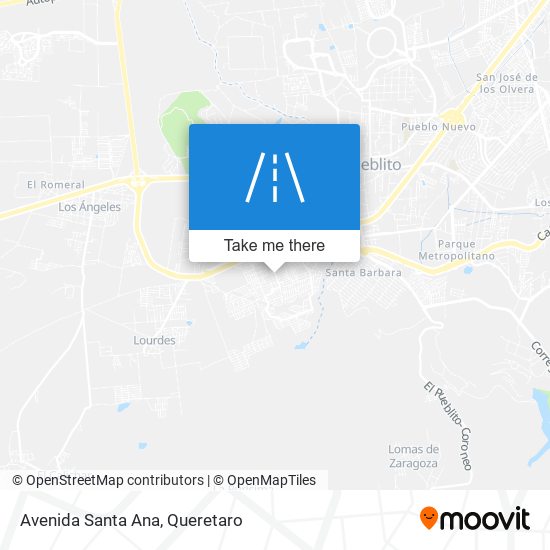 Avenida Santa Ana map
