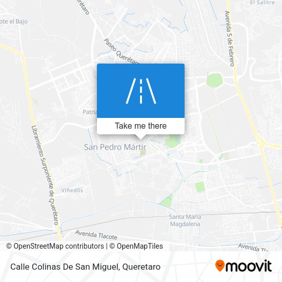 Mapa de Calle Colinas De San Miguel
