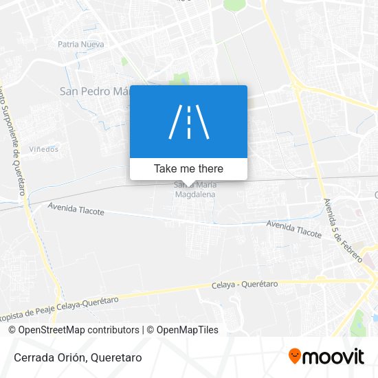 Cerrada Orión map