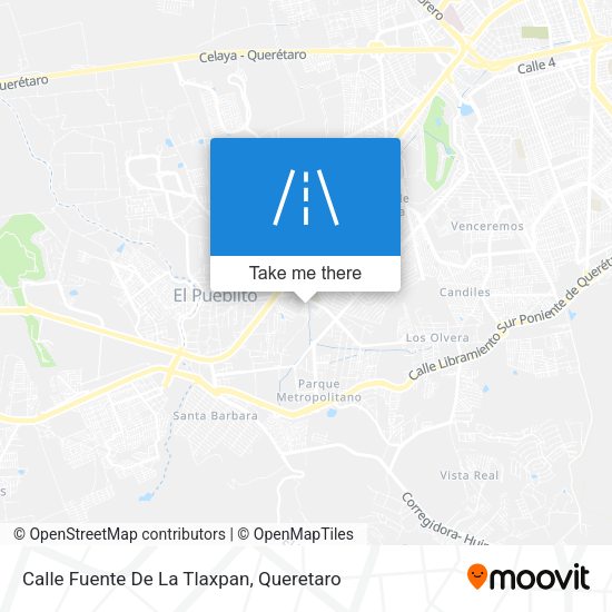 Mapa de Calle Fuente De La Tlaxpan