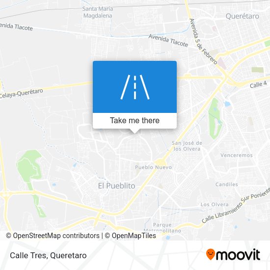 Mapa de Calle Tres