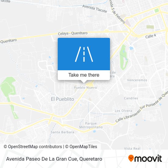 Mapa de Avenida Paseo De La Gran Cue