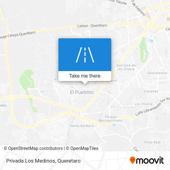 Privada Los Medinos map