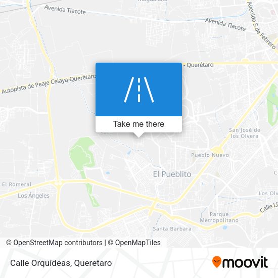 Mapa de Calle Orquídeas
