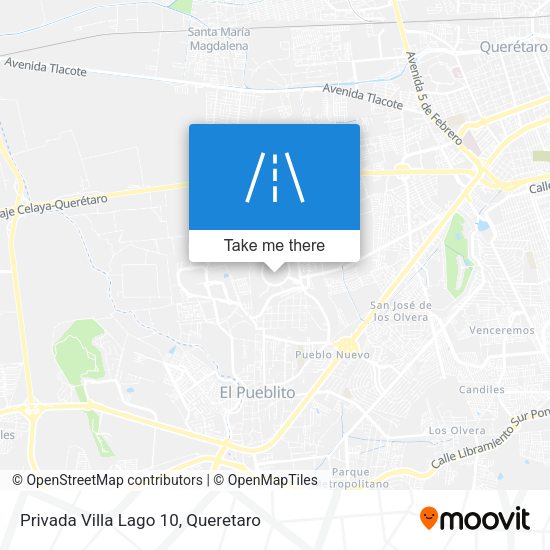 Privada Villa Lago 10 map