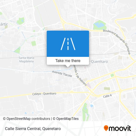 Calle Sierra Central map