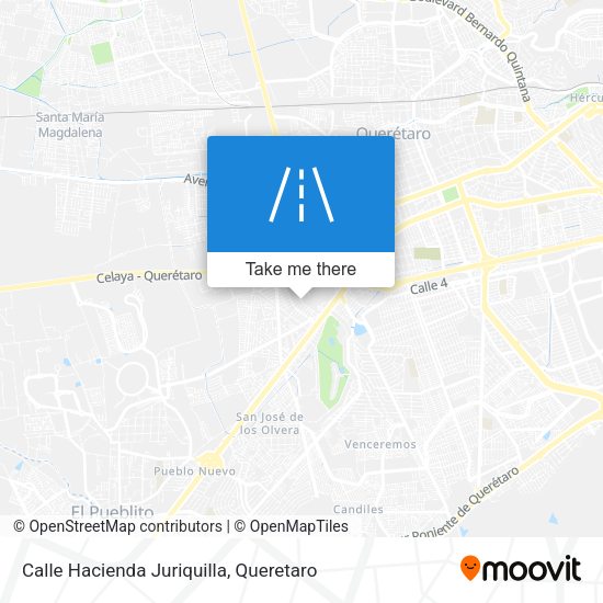 Calle Hacienda Juriquilla map
