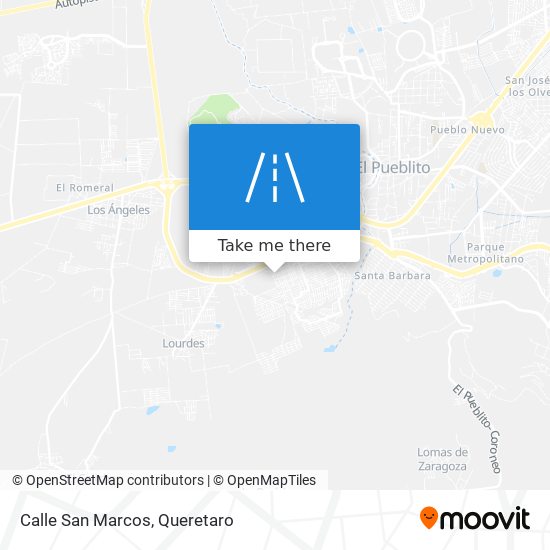 Calle San Marcos map