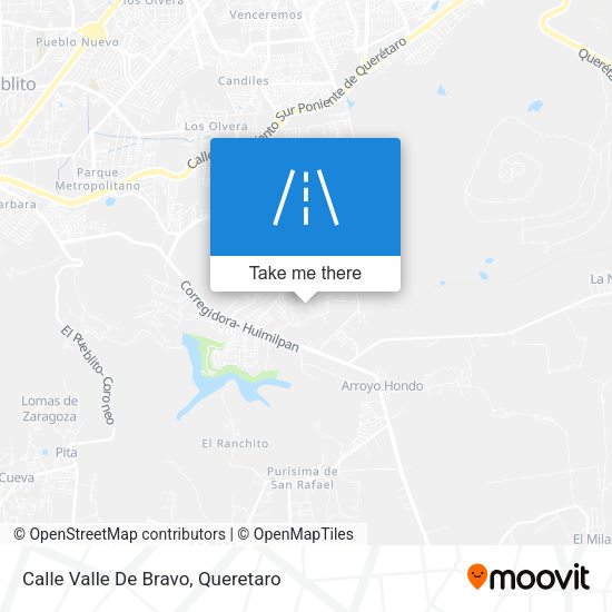 Mapa de Calle Valle De Bravo