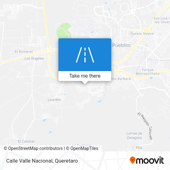 Calle Valle Nacional map
