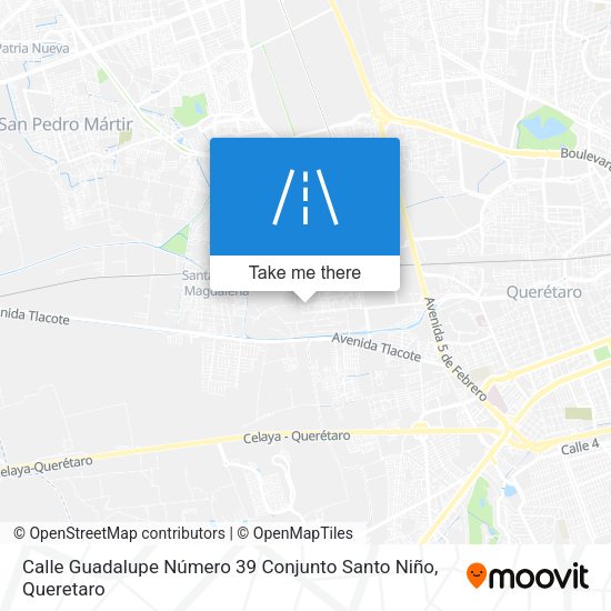 Mapa de Calle Guadalupe Número 39 Conjunto Santo Niño