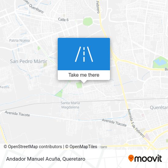 Andador Manuel Acuña map